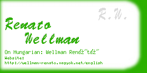 renato wellman business card